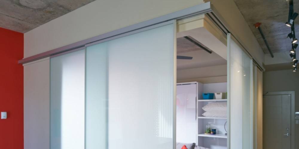 Room Dividers - Modern Glass Sliding Room Dividers